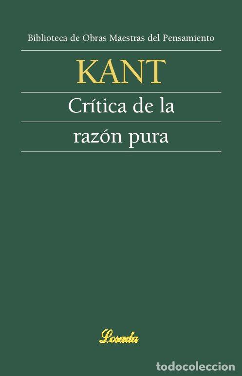 Libros: CRITICA DE LA RAZON PURA - KANT, IMMANUEL