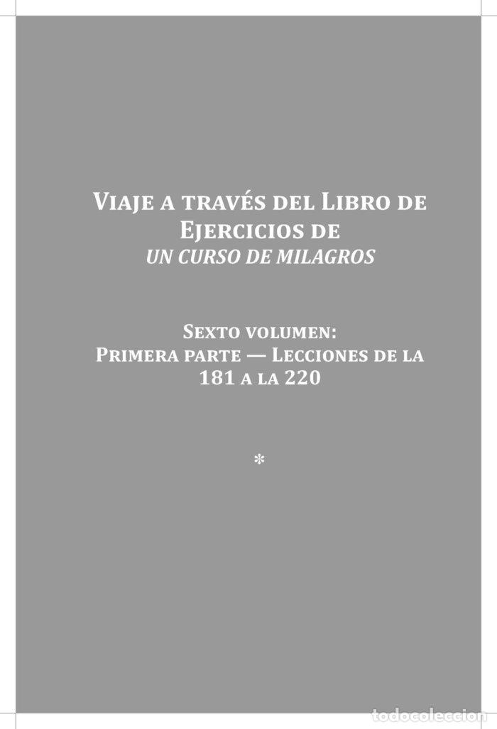 Libri: VIAJE A TRAVES DEL LIBRO EJERCICIOS UN CURSO DE MILAGROS 6 - WAPNICK, DR KENNETH