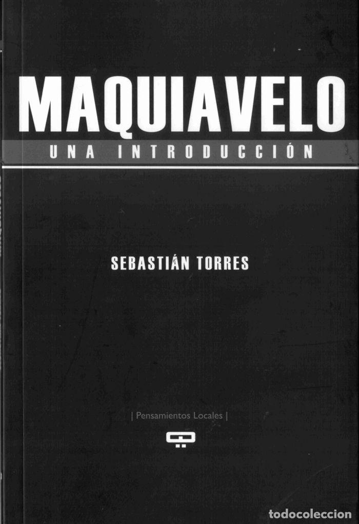 Libros: MAQUIAVELO UNA INTRODUCCION - TORRES, SEBASTIAN