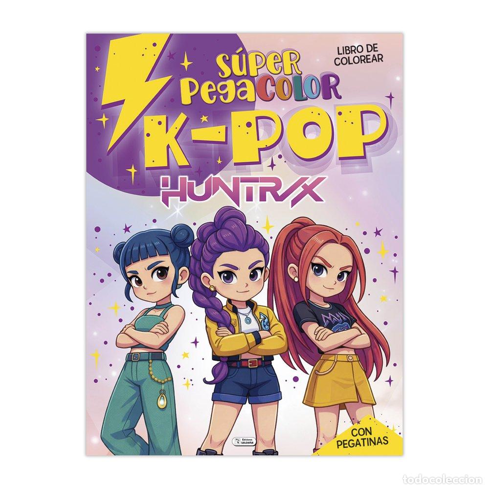Libros: K-POP HUNTRIX SUPER PEGACOLOR - .
