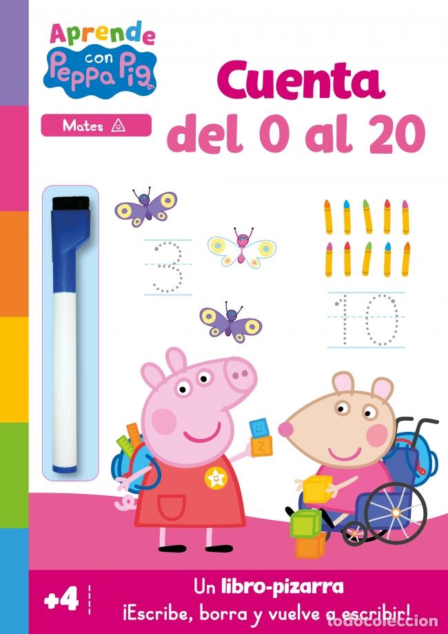 Libros: PEPPA PIG. PRIMEROS APRENDIZAJES - APRENDE CON PEPPA. CUENTA DEL 0 AL 20 - Hasbro