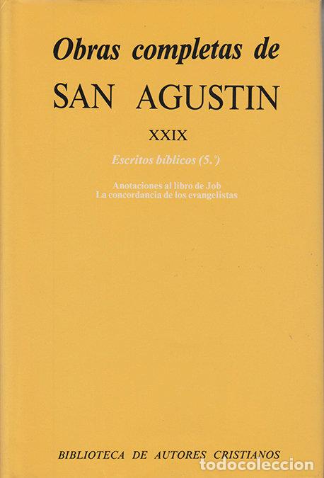 Libros: OBRAS COMPLETAS DE SAN AGUSTIN. XXIX: ESCRITOS BIBLICOS (5.&ordm; - SAN AGUSTIN