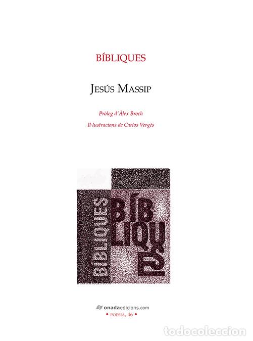 Livros: B&Iacute;BLIQUES - Massip i Fonollosa, Jes&uacute;s