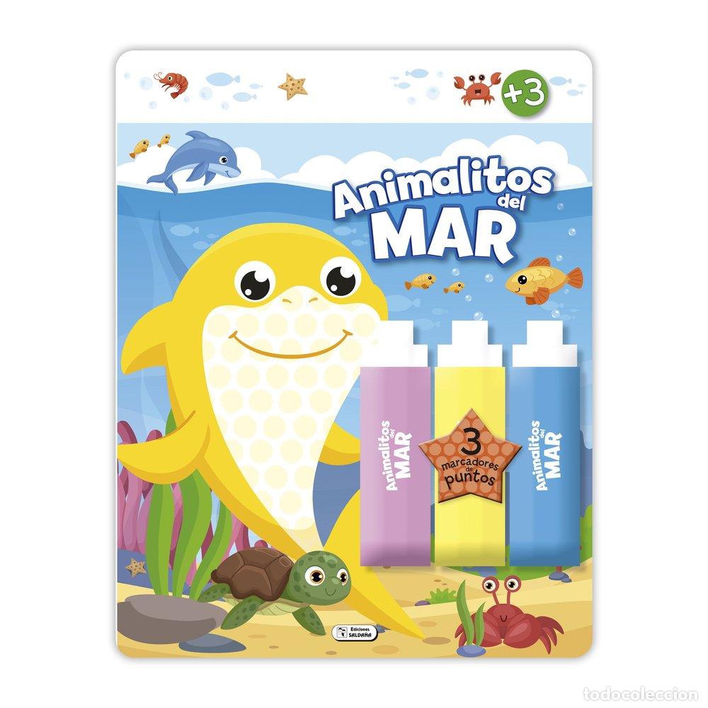 Libros: COLOREA CON PUNTOS ANIMALITOS DEL MAR - .