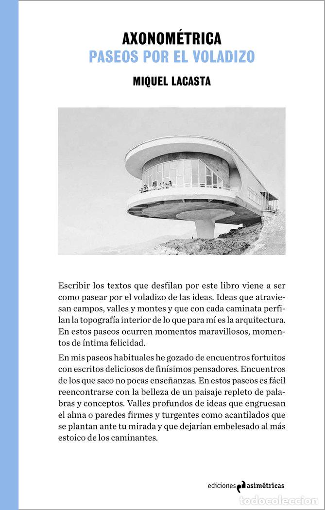Libros: AXONOMETRICA PASEOS POR EL VOLADIZO - LACASTA CODORNIU, MIQUEL