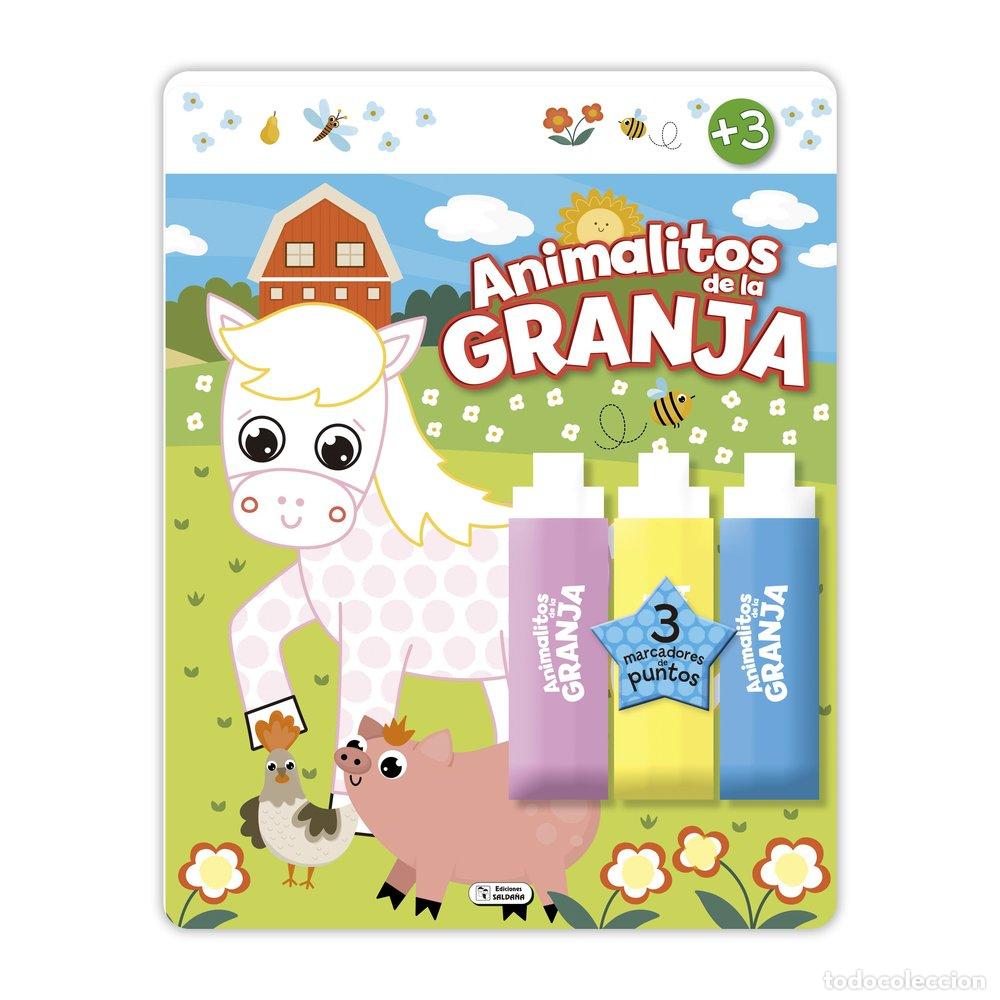 Libros: COLOREA CON PUNTOS ANIMALITOS DE LA GRANJA - .
