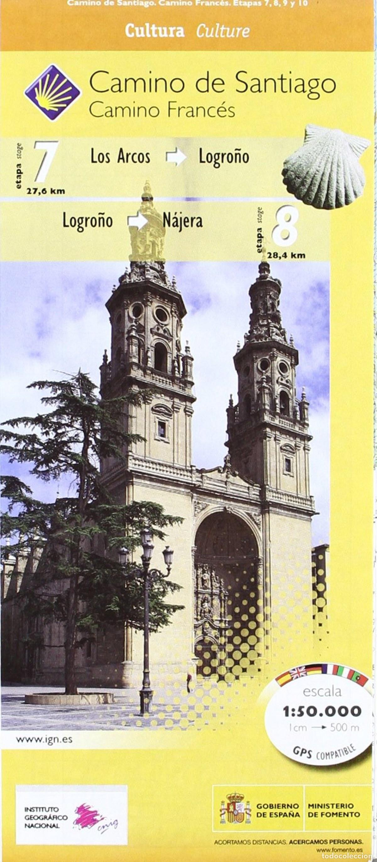Livros: CAMINO DE SANTIAGO. HOJA 4, ETAPAS (7-8-9-10) - Centro Nacional De Informacion
