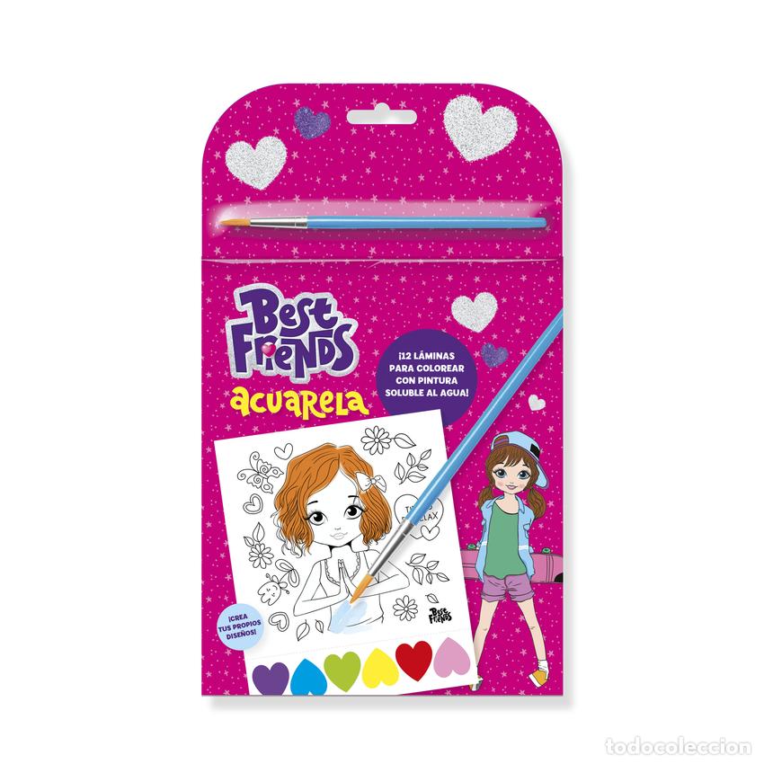 Libros: LUDUM BEST FRIENDS - LIBRETA COLOREAR ACUARELA - Imagiland