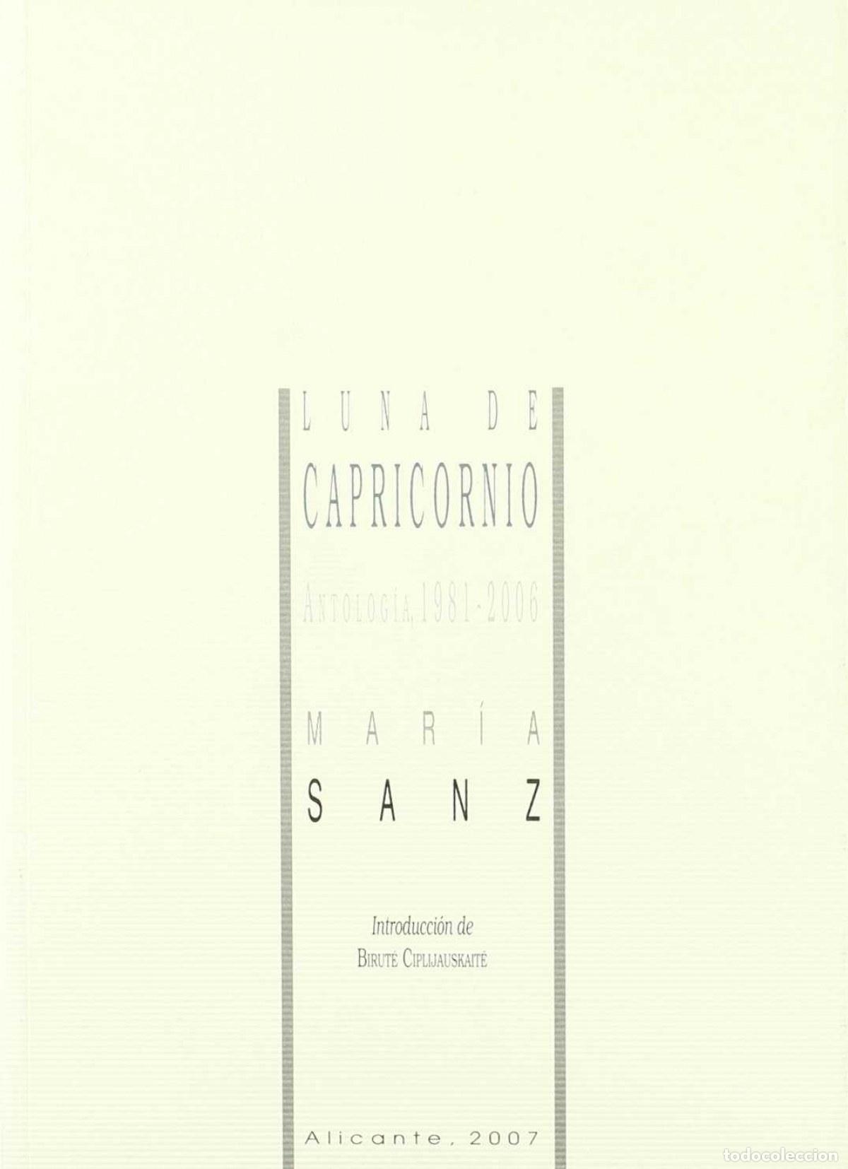books: LUNA DE CAPRICORNIO - Sanz, Mar&iacute;a