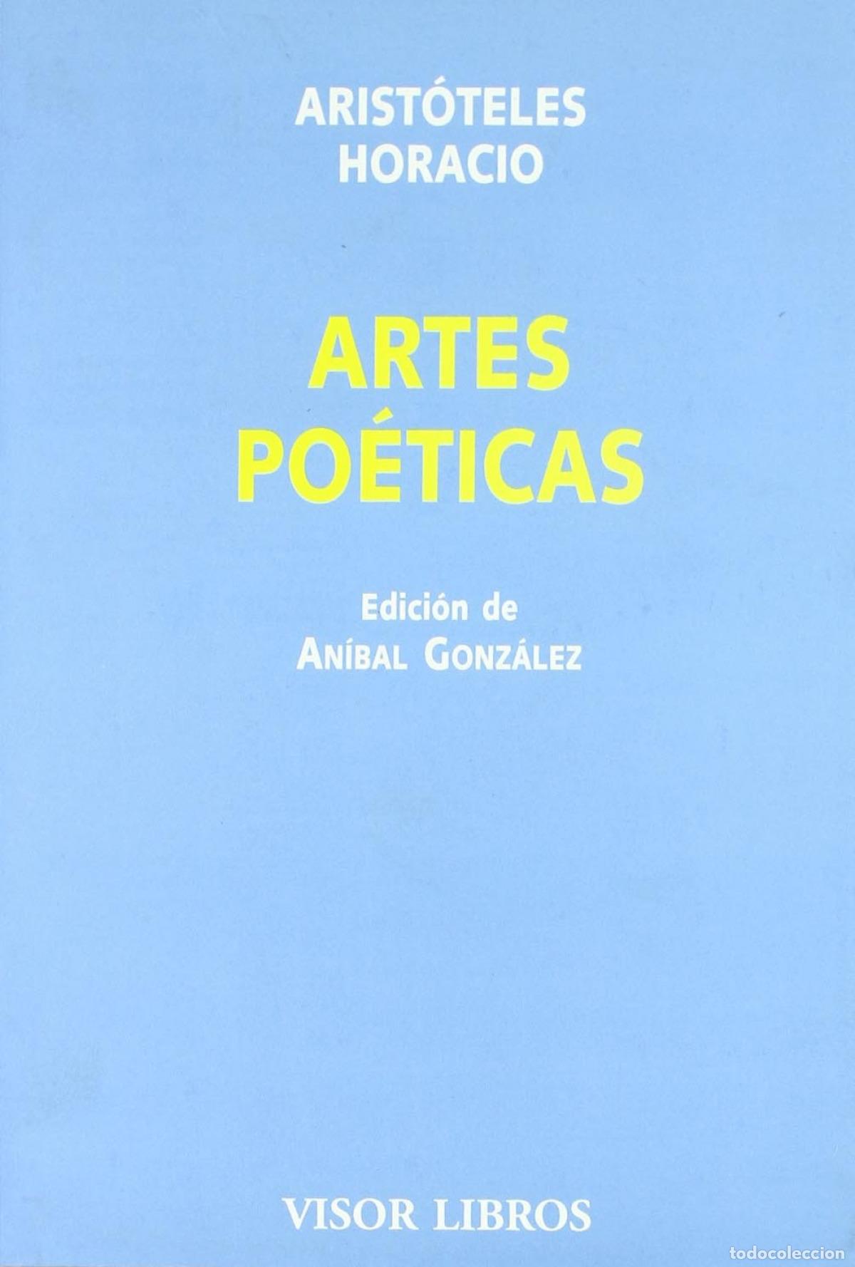 Libros: ARTES PO&Eacute;TICAS - Arist&oacute;teles