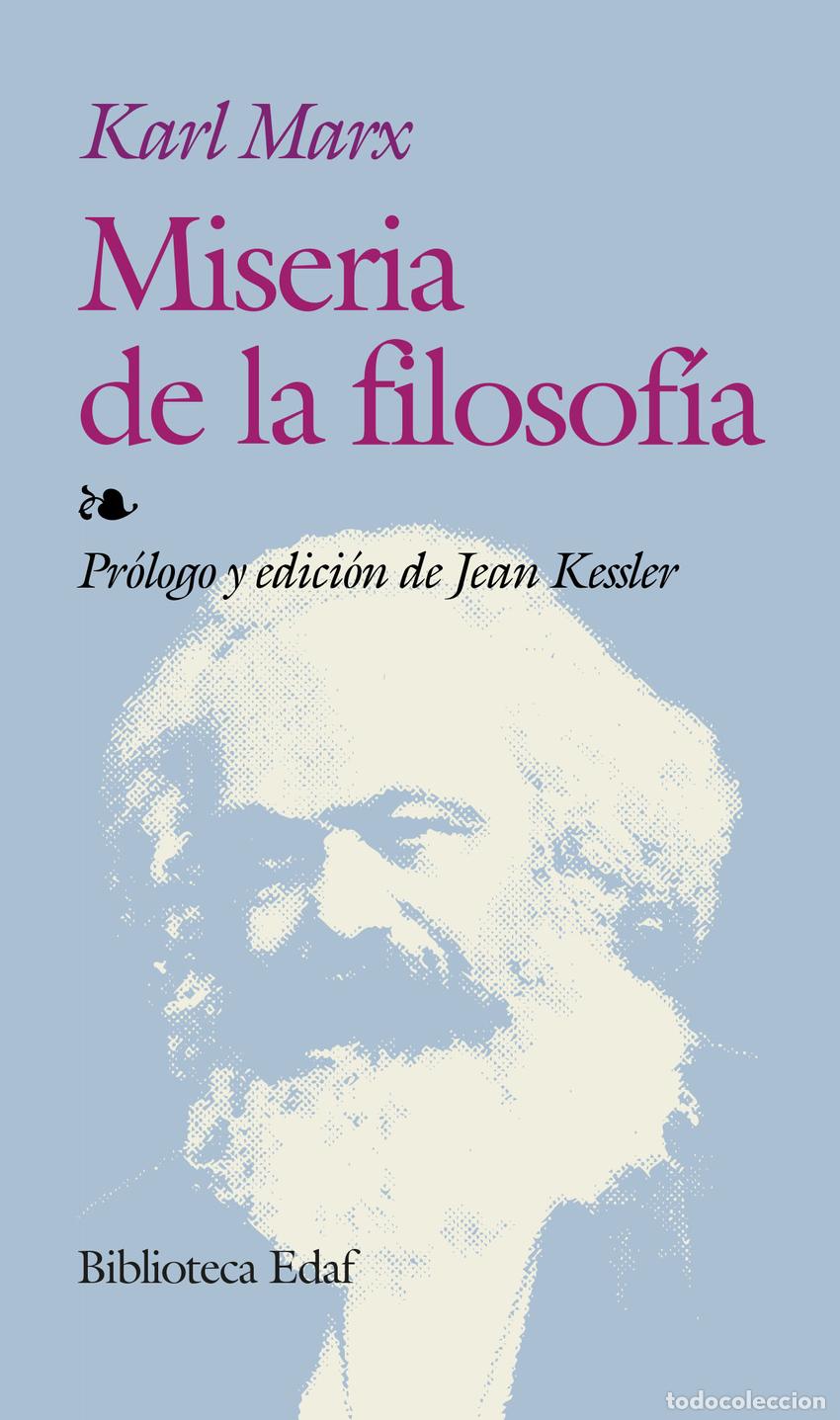 Libros: MISERIA DE LA FILOSOFIA - KARL, MARX