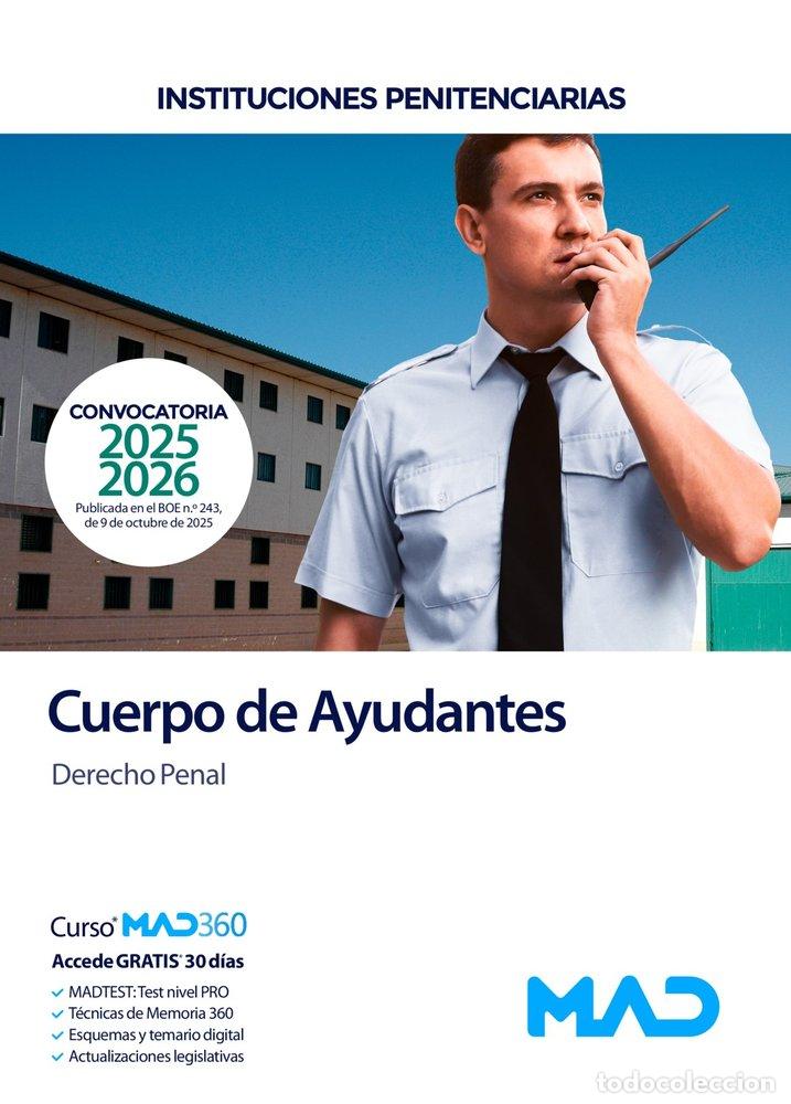 Libros: CUERPO AYUDANT INSTITUCION PENITENCIARIA DERECHO PENAL INST - AA.VV