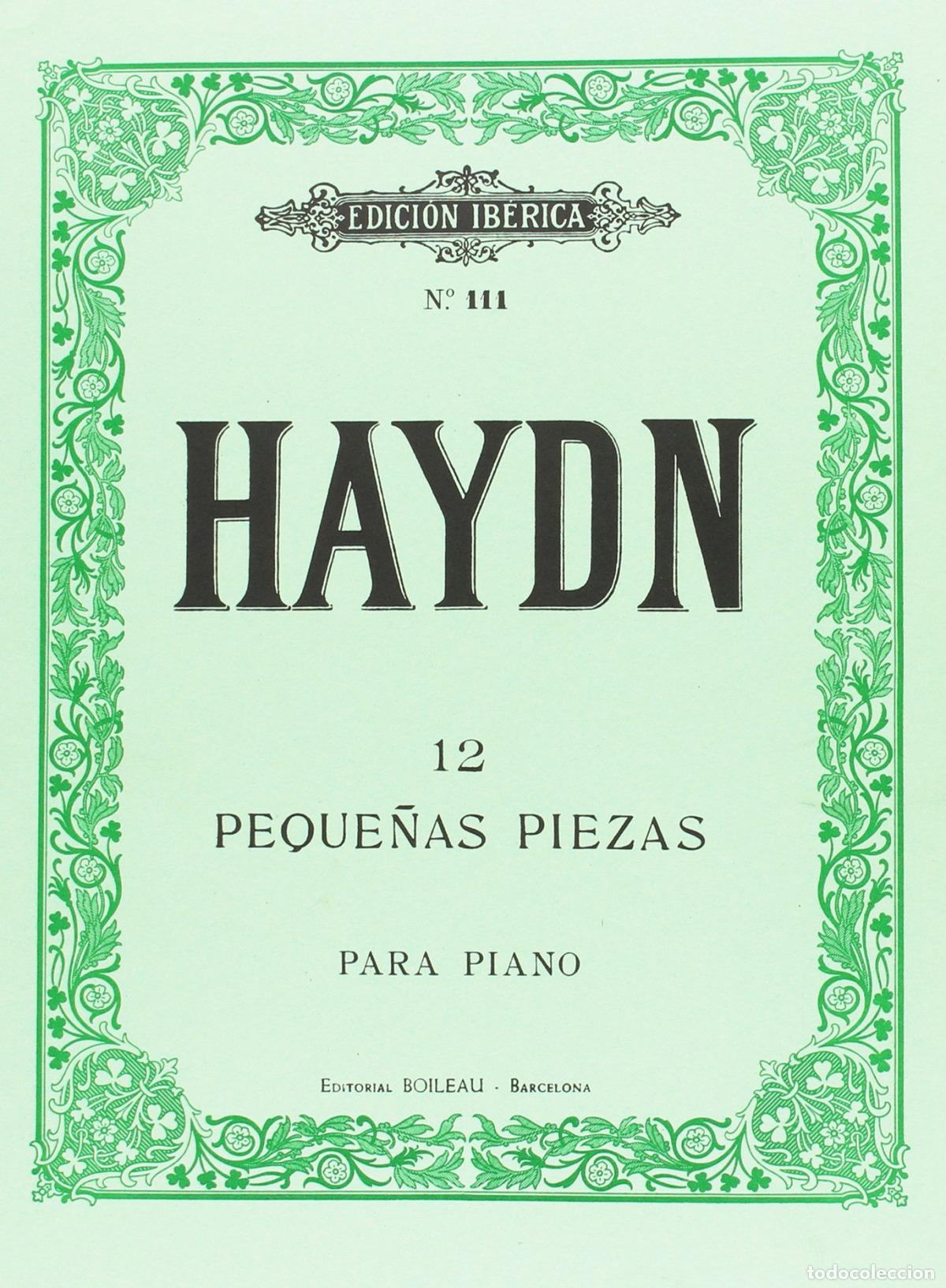 Livres: 12 PEQUE&Ntilde;AS PIEZAS - HAYDN, Franz Joseph