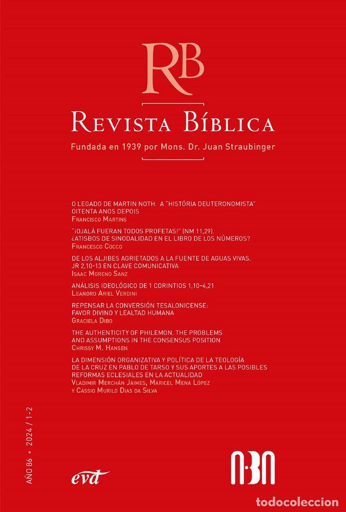Libri: REVISTA BIBLICA:A&Ntilde;O 86/3-4 - Espanol/Castellano