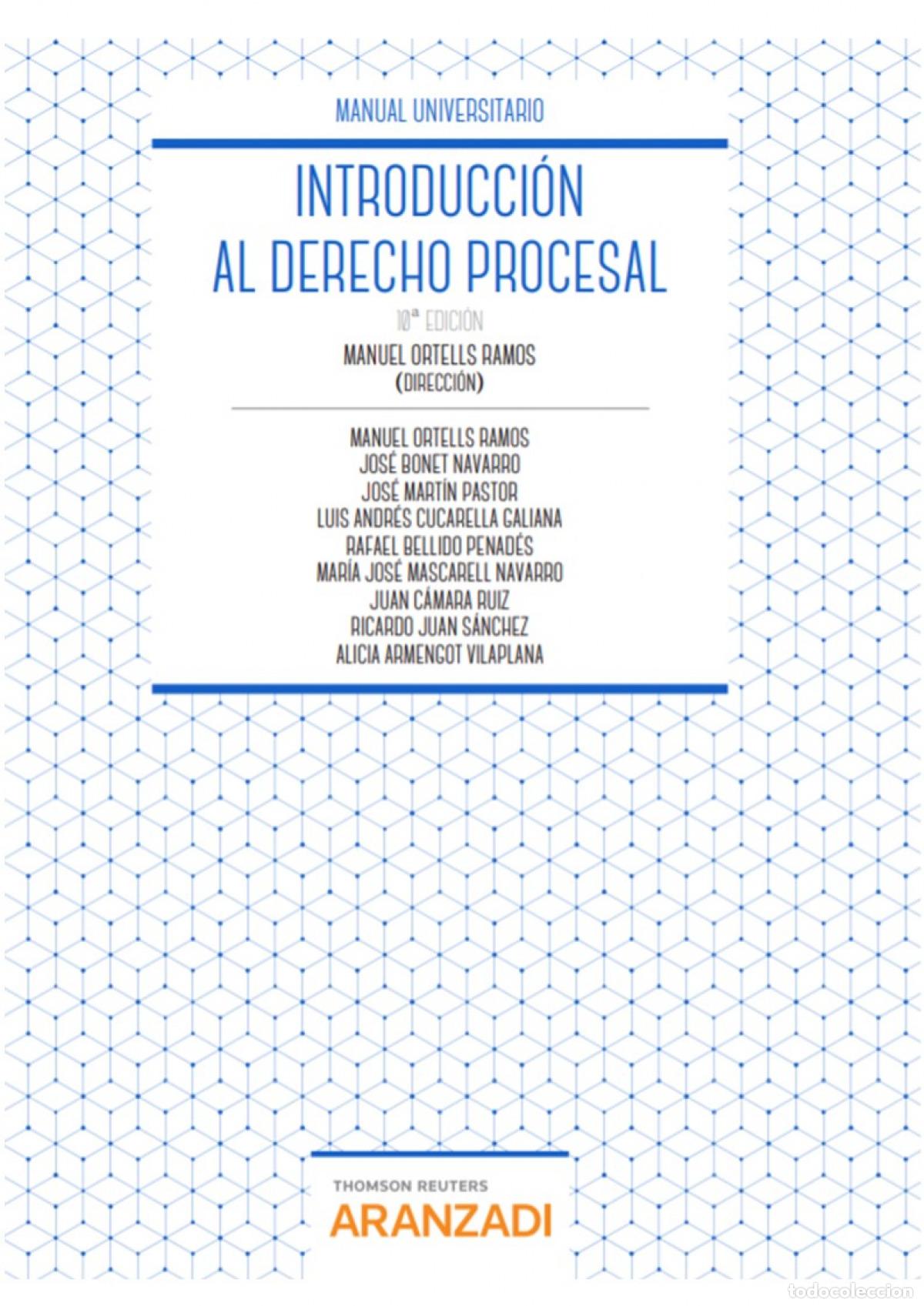 B&uuml;cher: INTRODUCCI&Oacute;N AL DERECHO PROCESAL - Armengot Vilaplana, Alicia