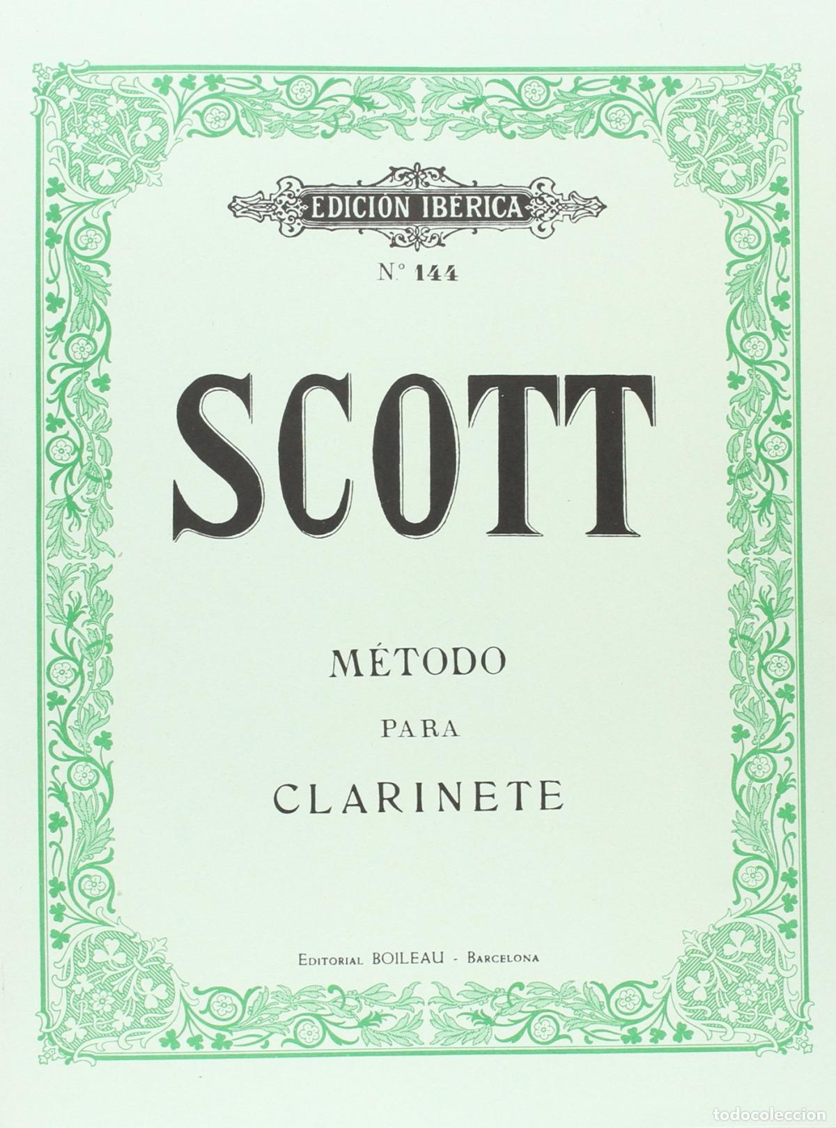 Libros: M&Eacute;TODO PARA CLARINETE - SCOTT, Robert