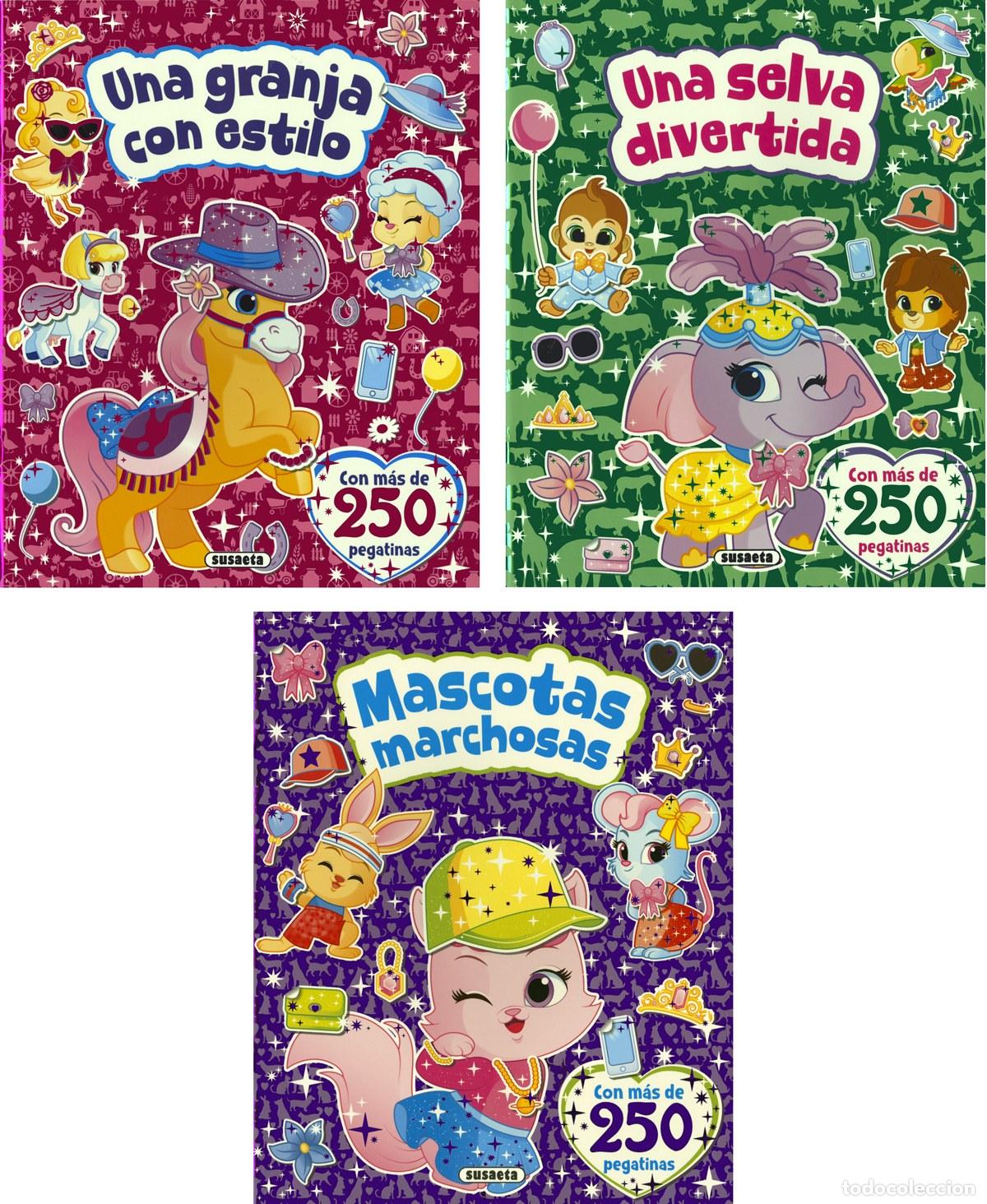 Libros: ANIMALES Y PEGATINAS (3 T&Iacute;TULOS) - Susaeta, Equipo