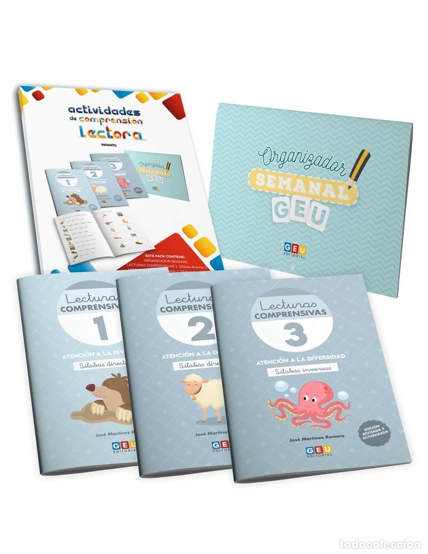 Libros: (PACK).LECTURAS COMPRENSIVAS + ORGANIZADOR SEMANA - Espanol/Castellano