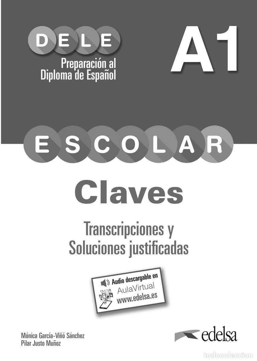 Libros: PREPARACI&Oacute;N AL DELE ESCOLAR A1. LIBRO DE CLAVES Y TRANCRIPCIONES - Justo Mu&ntilde;oz, Pilar