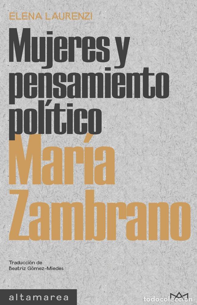 Libros: MARIA ZAMBRANO - LAURENZI, ELENA