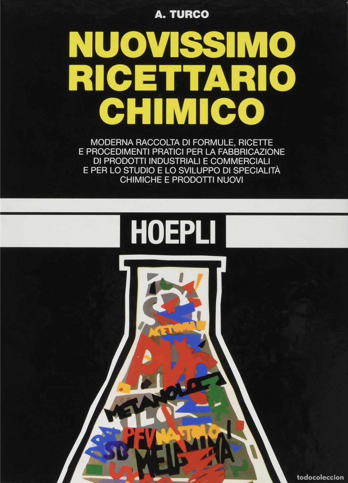 Livros: NUOVISSIMO RICETTARIO CHIMICO - Antonio, Turco