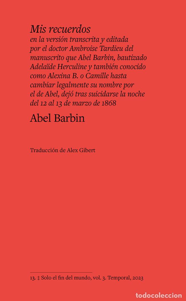 Livros: MIS RECUERDOS - BARBIN, ABEL