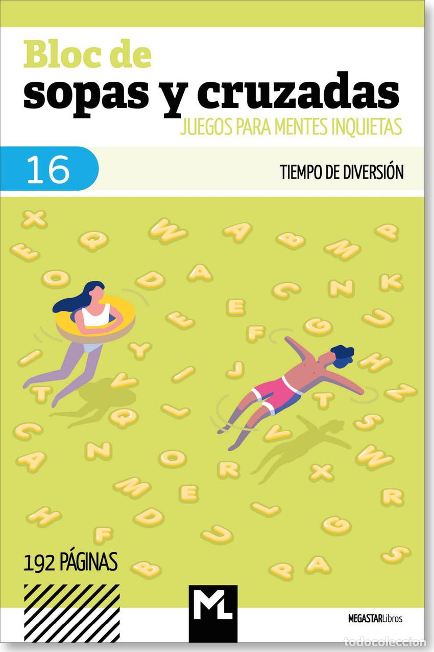 books: BLOC DE SOPAS Y CRUZADAS 16 - Espanol/Castellano