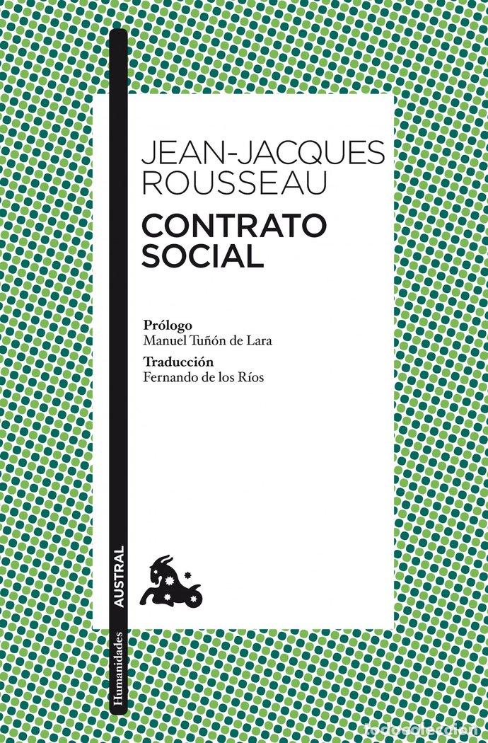 Libros: CONTRATO SOCIAL - ROUSSEAU, JEAN JACQUES