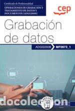 Libros: GRABACION DE DATOS (MF0973-1) - Ensenanza y aprendizaje de lenguas