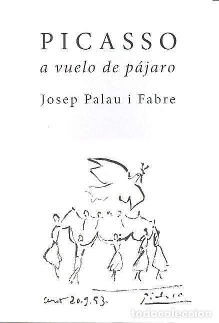Libros: PICASSO A VUELO DE PAJARO - PALAU I FABRE, JOSEP