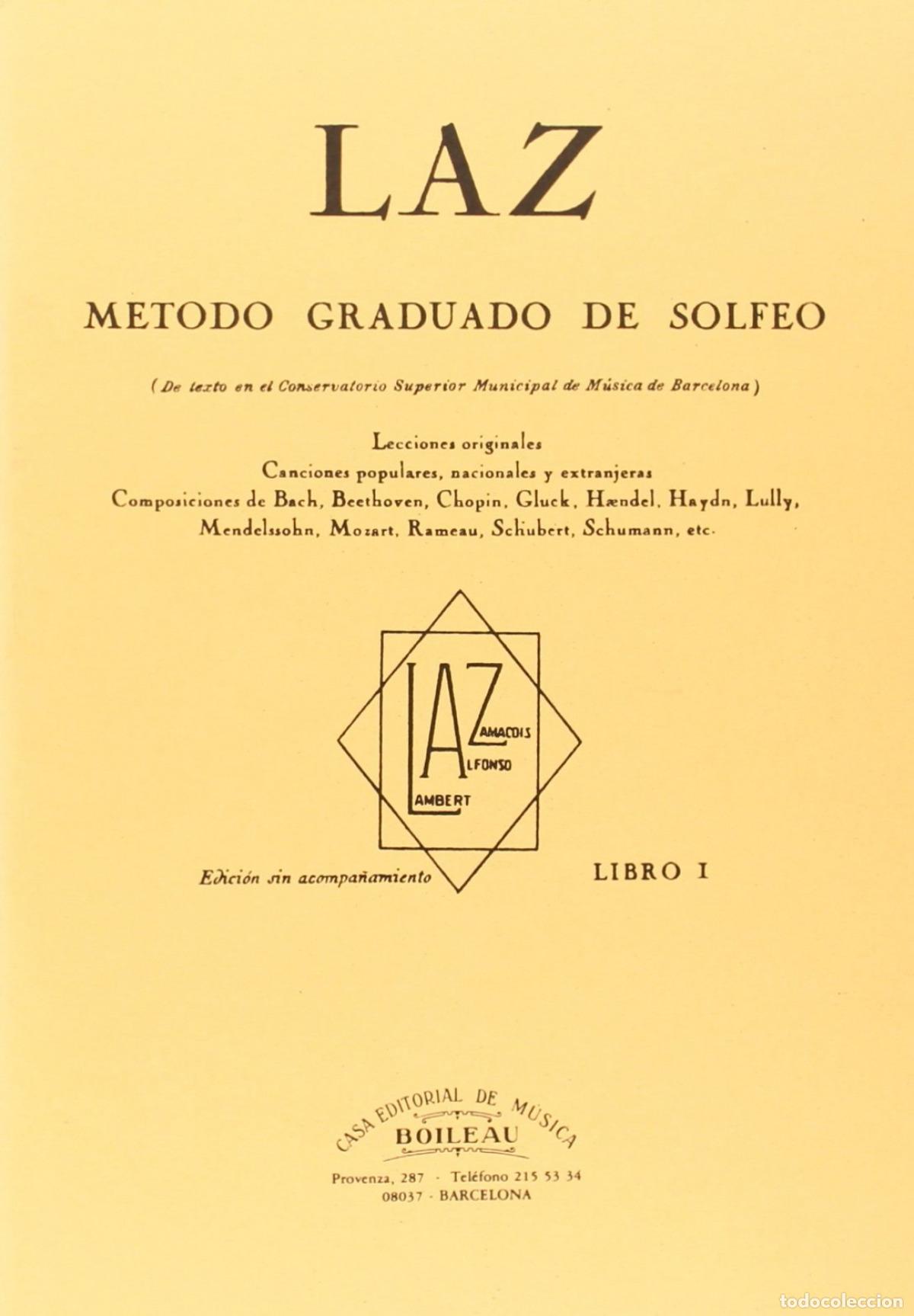 Libri: LAZ:M&Eacute;TODO DE SOLFEO - Lambert