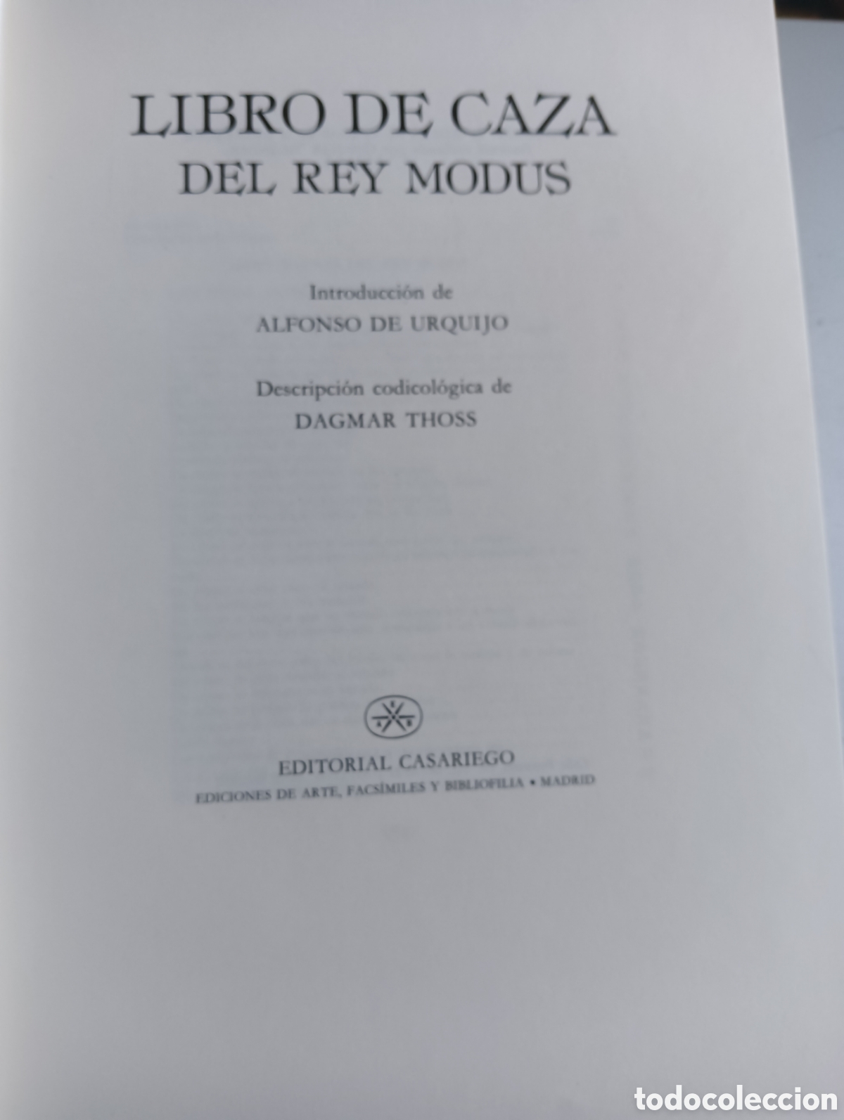 Libros: El libro de la caza del rey modus