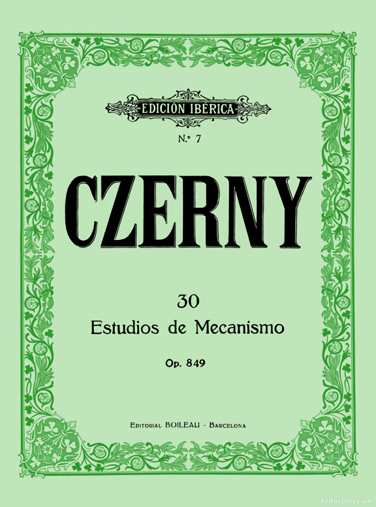 Libri: 30 ESTUDIOS DE MECANISMO OP.849 - Czerny, Karl