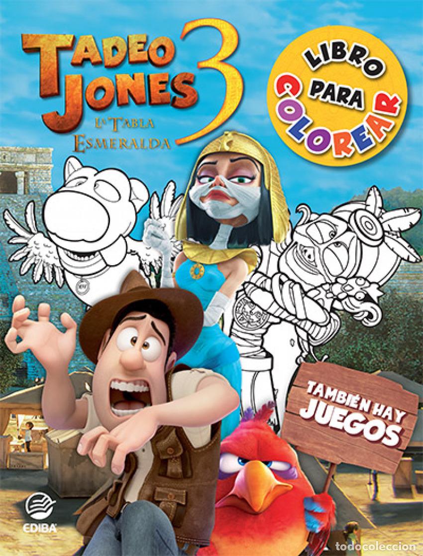 B&uuml;cher: LIBRO COLOREA TADEO JONES: LA TABLA ESMERALDA. - EDIBA