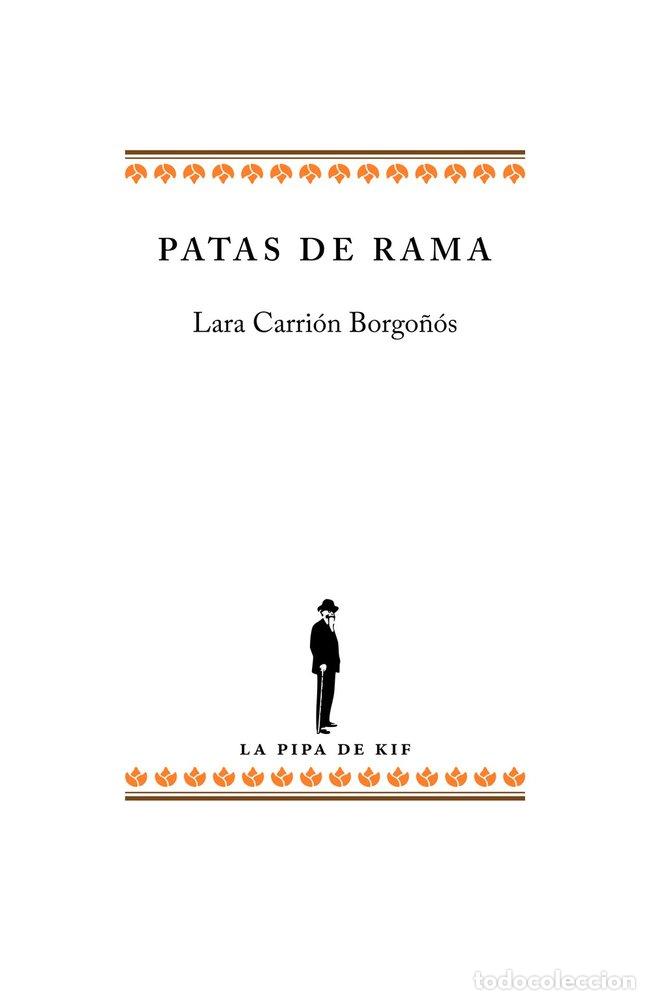 Libri: PATAS DE RAMA - CARRION BORGO&Ntilde;OS, LARA