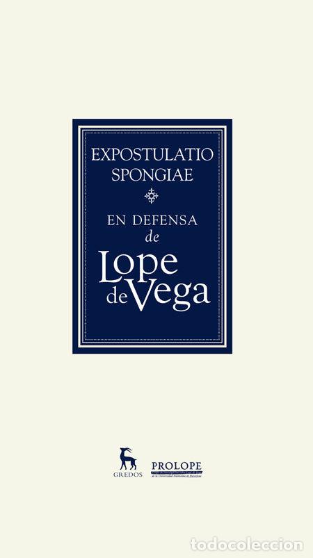 books: EXPOSTULATIO - DE VEGA, LOPE
