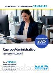 books: CUERPO ADMINISTRATIVO TEMARIO 1 COMUNIDAD CANARIAS - AA.VV