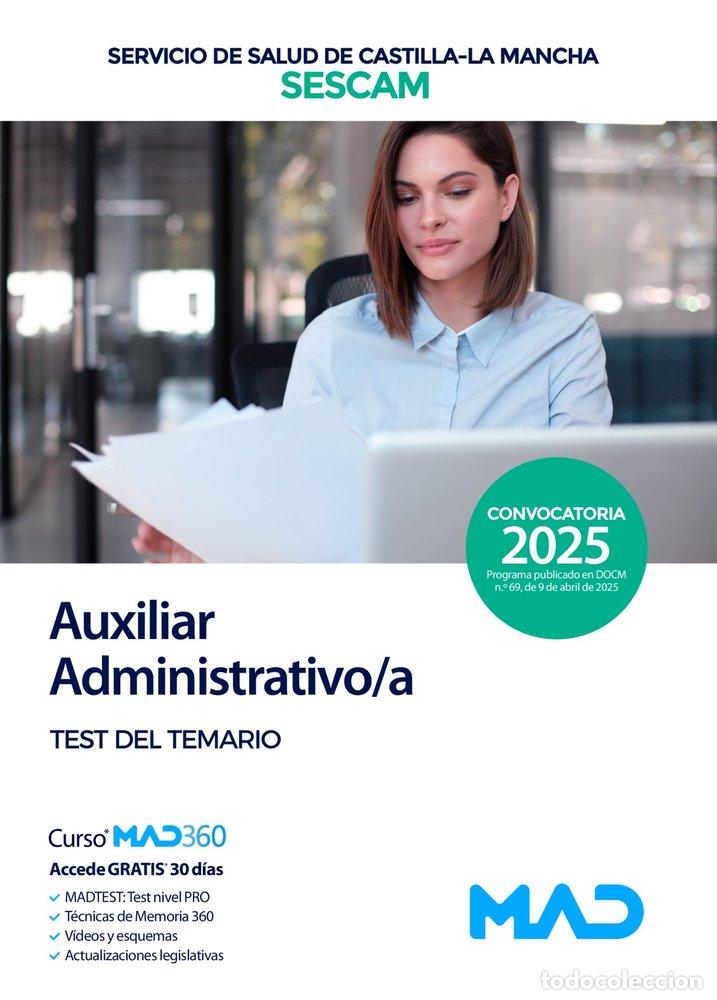 Livros: GRUPO AUXILIAR FUNCION ADMINISTRATIVA TEST CASTILLA LA MANC - AA.VV
