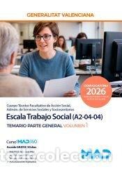 Livros: ESCALA TRABAJO SOCIAL A2-04-04 TEMARIO PARTE GENERAL 1 VALEN - AA.VV