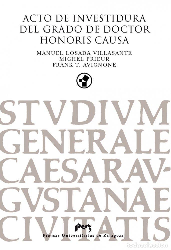 Livres: ACTO DE INVESTIDURA DEL GRADO DE DOCTOR HONORIS CAUSA DE MAN - .