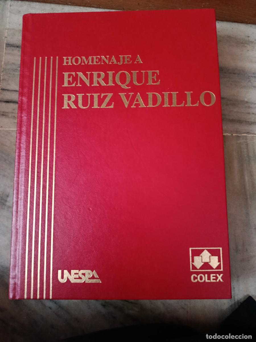 Libros: HOMENAJE A ENRIQUE RUIZ VADILLO UNESPA