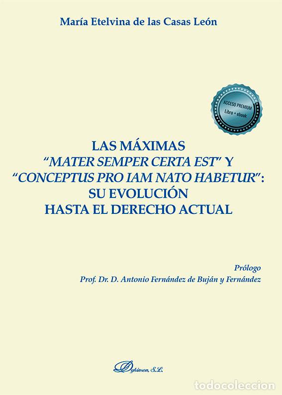 Livres: LAS MAXIMAS MATER SEMPER CERTA ES - CASAS LEON, MARIA ETELVINA DE LAS