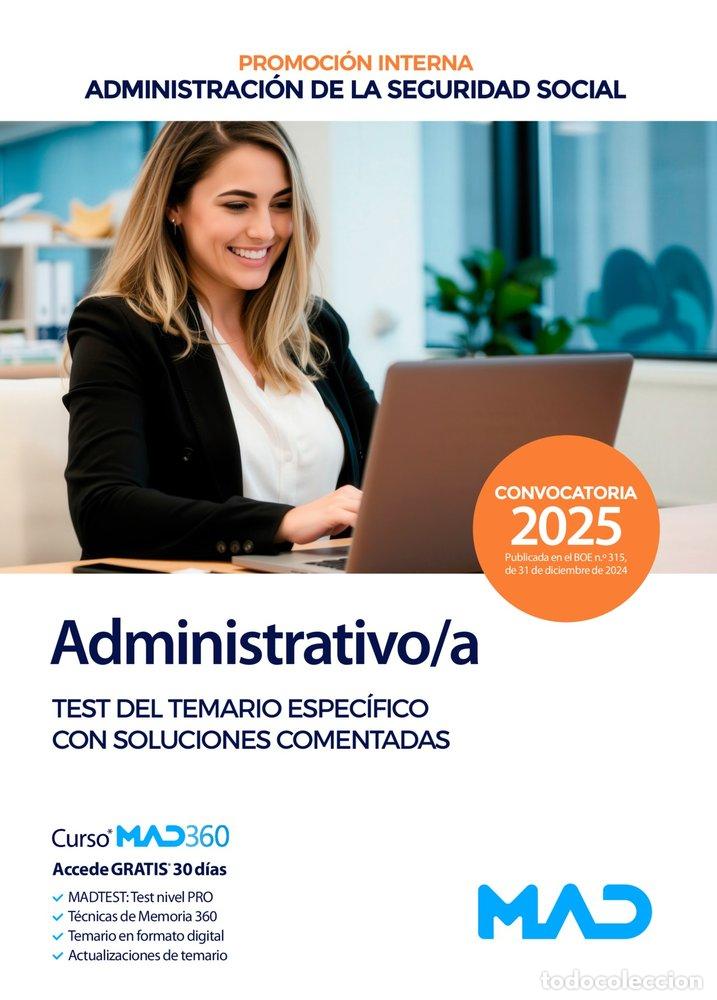 B&uuml;cher: ADMINISTRATIVO/A SEGURIDAD SOCIAL PROMOCION INTERNA TEST ES - AA.VV