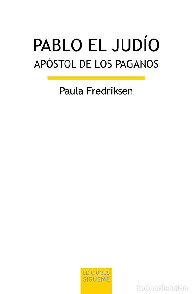 Libros: PABLO EL JUDIO - FREDRIKSEN, PAULA