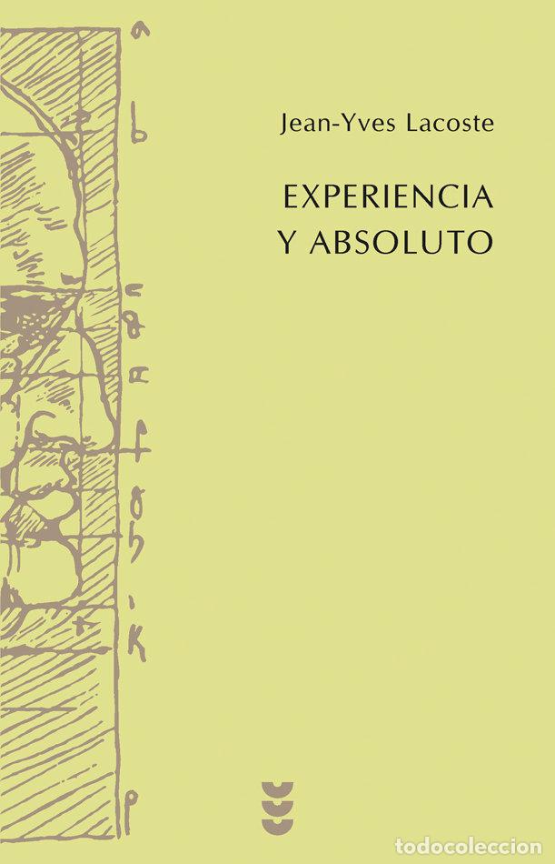 books: EXPERIENCIA Y ABSOLUTO - LACOSTE, JEAN YVES