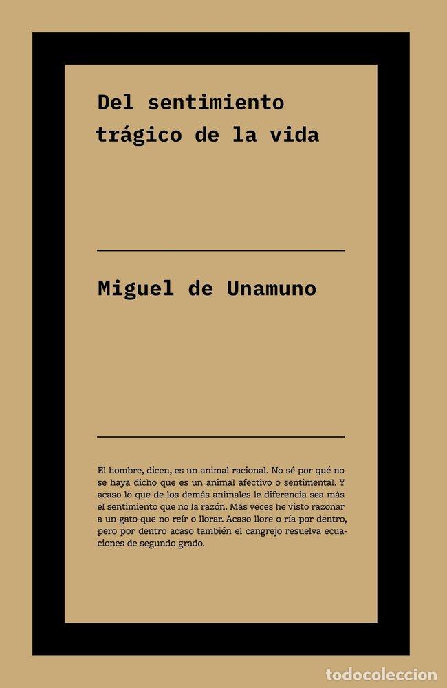 Libros: DEL SENTIMIENTO TRAGICO DE LA VIDA - DE UNAMUNO, MIGUEL