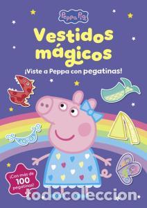 Libros: Peppa pig. cuaderno de actividades - los vestidos magicos. cuaderno de pegatinas - Hasbro