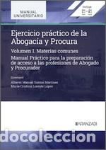 Livres: EJERCICIO PRACTICO DE LA ABOGACIA Y PROCURA I MATERIAS COMUNES - SANCHEZ MARTINEZ ALBERTO