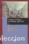 Livros: ESTADO TERRITORIO ESPA&Ntilde;OL 1820-1930 - DEL MORAL
