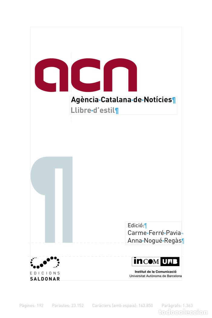 B&uuml;cher: LLIBRE D'ESTIL DE L'ACN - FERRE